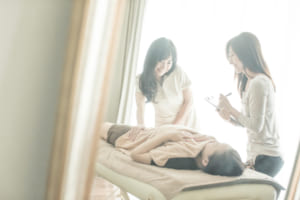 ウェブサイト（WEB）用、フィットネスクラブトータルビューティ撮影の写真です。（4o-218）